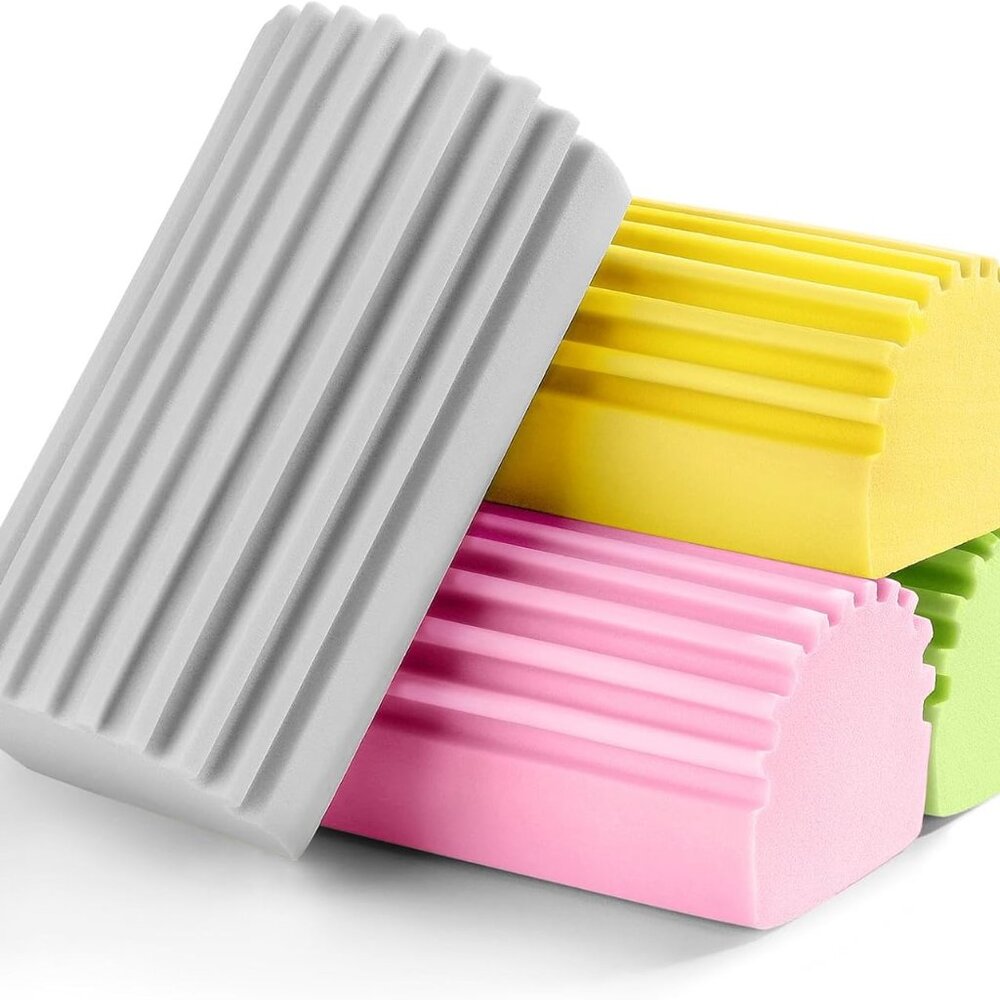 Damp Clean Duster Sponge, Reusable Magic Dusting Sponge Brush(1 Pcs(Any Coor))